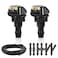 GOOTHX 2pcs Front Windshield Washer Nozzles Front Windshield Washer Nozzle kit and Fluid Hose Windshield Washer Nozzles Wiper Spray Fit for Most Cars