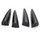 Sequence SEQUENCE Front Head Lamp Devils Claw Point Molding 4pc Set For Hyundai Veloster 2012 2013 2014 2015 2016 2017