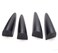 Sequence SEQUENCE Front Head Lamp Devils Claw Point Molding 4pc Set For Hyundai Veloster 2012 2013 2014 2015 2016 2017
