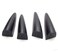 Sequence SEQUENCE Front Head Lamp Devils Claw Point Molding 4pc Set For Hyundai Veloster 2012 2013 2014 2015 2016 2017
