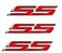 Aimoll 3pcs SS Emblems ABS Sticker 3D Logo Replacement for Impala Cobalt Camaro 2010 2011 2012 2013 2014 2015 2016 2017 Chrome Red