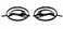 Aimoll Pair Set Impala Side Pillar Emblem Car Badge Trunk Left and Right 3D Sticker Replacement for Impala 10253595 Gloss Black