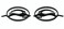 Aimoll Pair Set Impala Side Pillar Emblem Car Badge Trunk Left and Right 3D Sticker Replacement for Impala 10253595 Gloss Black