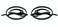 Aimoll Pair Set Impala Side Pillar Emblem Car Badge Trunk Left and Right 3D Sticker Replacement for Impala 10253595 Gloss Black