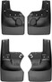 WeatherTech Custom No Drill Splash Guard MudFlaps for Jeep Gladiator Gladiator Front Rear Set 110100120112 Black
