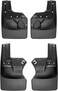 WeatherTech Custom No Drill Splash Guard MudFlaps for Jeep Gladiator Gladiator Front Rear Set 110100120112 Black