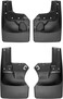 WeatherTech Custom No Drill Splash Guard MudFlaps for Jeep Gladiator Gladiator Front Rear Set 110100120112 Black