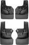 WeatherTech Custom No Drill Splash Guard MudFlaps for Jeep Gladiator Gladiator Front Rear Set 110100120112 Black