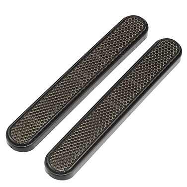 Motoforti Front Lower Fork Reflector Sticker Rear Saddlebag Reflective Cover Universal Smoke 1 Pair