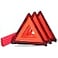 CARTMAN Foldable Warning Triangle Emergency Warning Triangle Reflector Safety Triangle Kit Pack of 3 with Storage Case
