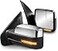MOSTPLUS Towing Mirror Compatible with 20042014 Ford F150 F150 Power Heated Mirror wPuddle Light Sequential Turn Light Dural Beam Chrome