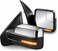 MOSTPLUS Towing Mirror Compatible with 20042014 Ford F150 F150 Power Heated Mirror wPuddle Light Sequential Turn Light Dural Beam Chrome