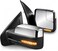MOSTPLUS Towing Mirror Compatible with 20042014 Ford F150 F150 Power Heated Mirror wPuddle Light Sequential Turn Light Dural Beam Chrome
