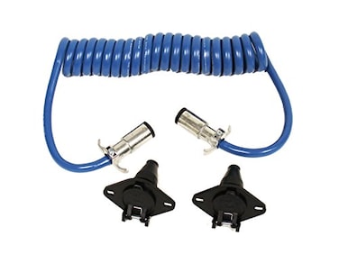 Blue Ox BX8862 6Wire Coiled Electrical Cable Provides Turn Signals Brake Lights Tail Lights Allows for Quick Hooking and Unhooking Cables Expand from 1 to 7