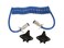 Blue Ox BX8862 6Wire Coiled Electrical Cable Provides Turn Signals Brake Lights Tail Lights Allows for Quick Hooking and Unhooking Cables Expand from 1 to 7