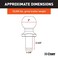 CURT Manufacturing 40069 2 in Diameter Chrome Trailer Ball Packaged
