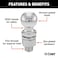 CURT Manufacturing 40069 2 in Diameter Chrome Trailer Ball Packaged