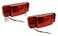 Optronics One LED Low Profile Combination RV Tail Lights RVSTLW6061KIT Pair White Base