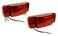 Optronics One LED Low Profile Combination RV Tail Lights RVSTLW6061KIT Pair White Base