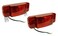 Optronics One LED Low Profile Combination RV Tail Lights RVSTLW6061KIT Pair White Base