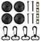 AUTOXBERT 16Pcs Cargo Net Hook Net Tie Down Anchors Lashing Rings Stainless Steel Pull Hook Cargo Tie Down Hardware Kit for Car Truck RV Van Trailers