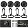 AUTOXBERT 16Pcs Cargo Net Hook Net Tie Down Anchors Lashing Rings Stainless Steel Pull Hook Cargo Tie Down Hardware Kit for Car Truck RV Van Trailers