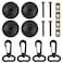 AUTOXBERT 16Pcs Cargo Net Hook Net Tie Down Anchors Lashing Rings Stainless Steel Pull Hook Cargo Tie Down Hardware Kit for Car Truck RV Van Trailers