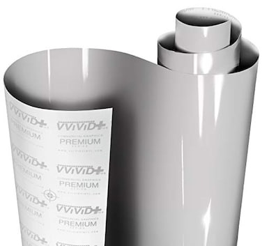 VViViD Ultra Gloss Light Chalk Grey Vinyl 3ft x 5ft