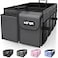 HOTOR Foldable Trunk Organizer SUVs Sedans Sturdy Car Organization With 2 Compartments Black 236142106
