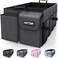 HOTOR Foldable Trunk Organizer SUVs Sedans Sturdy Car Organization With 2 Compartments Black 236142106