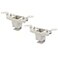 X AUTOHAUX 2pcs Beige Car Plastic Sun Visor Hook Clip Bracket Retainer 51168243575 for BMW E46 M3
