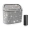 Accmor Bling Car Trash Can with 30pcs Garbage Bags Vehicle Trash Bin with Lid Auto Dustbin Organizer Garbage Storage Sparkling Crystal Mini Trash Container Holder