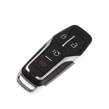 X AUTOHAUX M3NA2C31243800 Car Key Fob Shell 4 Button Remote Control Key Case Shell Keyless Entry Housing Replacement Black for Ford Explorer 2016