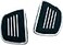 Kuryakyn 4393 Motorcycle Foot Control Component Premium Mini Board Floorboards without Adapters Chrome 1 Pair