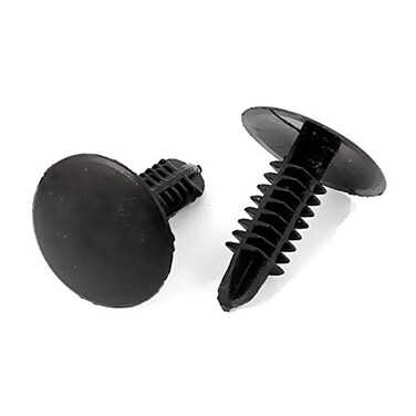 XMHF 100Pcs 47mm Hole Plastic Rivets Fastener Push Clips Black for Car Auto Fender