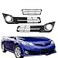 LABLT Front Bumper Lower Grille Fog Lamp Cover Bezel Set Replacement for Camry SE 2012 2013 2014