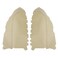 X AUTOHAUX Pair Beige Microfiber Leather Door Panel Armrest Cover Replacement for Honda Pilot 20092013