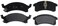 ACDelco Silver 14D506M 19286041 SemiMetallic Front Disc Brake Pad Set with Wear Sensor