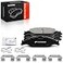 A-Premium APremium Front Ceramic Brake Pads Set Compatible with Ford Models For Mustang 1999 2000 2001 2002 2003 2004 with Hardware 4Pack