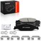 A-Premium APremium Front Ceramic Brake Pads Set Compatible with Ford Models For Mustang 1999 2000 2001 2002 2003 2004 with Hardware 4Pack