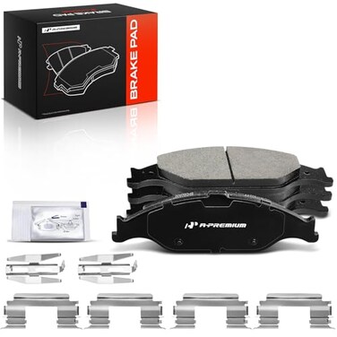 A-Premium APremium Front Ceramic Brake Pads Set Compatible with Ford Models For Mustang 1999 2000 2001 2002 2003 2004 with Hardware 4Pack