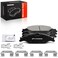 A-Premium APremium Front Ceramic Brake Pads Set Compatible with Ford Models For Mustang 1999 2000 2001 2002 2003 2004 with Hardware 4Pack