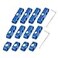 X AUTOHAUX 2 Set 8mm Car Engine Spark Plug Wire Separator Looms Divider Organizer Clamp Plastic Blue