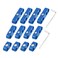 X AUTOHAUX 2 Set 8mm Car Engine Spark Plug Wire Separator Looms Divider Organizer Clamp Plastic Blue