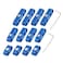X AUTOHAUX 2 Set 8mm Car Engine Spark Plug Wire Separator Looms Divider Organizer Clamp Plastic Blue