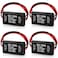 Frienda 4 Pieces Brake Light Flasher Strobe Tail Light LED Module Flash Strobe Controller for Motorcycles Cars Trucks 1230 V