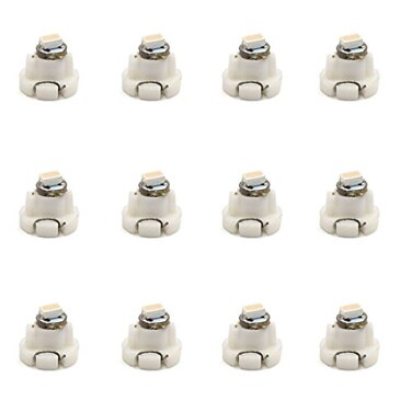 uxcell 12pcs 12V T3 Pink LED Auto Car Interior Dashboard Panel Light Bulb