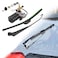 KEMIMOTO UTV Electric Windshield Wiper Motor Kit for Most UTV Compatible with Can Am Defender Pro Compatible with Mule Teryx 16 12V Wiper Blade