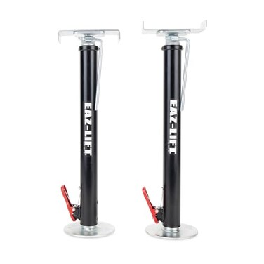 Camco EazLift Adjustable CamperRV SlideOut Supports Features a Quick Release Pin and Incremental Lock Positions 5000lb Weight Capacity per Support Adjusts from 19 to 49In 2Pack 48870