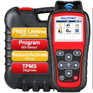 Autel TPMS Programming Tool MaxiTPMS TS508WF TPMS Relearn and Reset Tool MX Sensor Programmer DTCs Check Quick and Advanced Mode Tire Sensor ID Read and Clone Up of TS408 TS508 TS501 Scan Tool